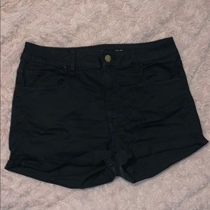 American Eagle Hi-Rise Black Jean Shorts